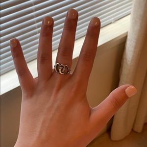 James Avery Linked Hearts Ring